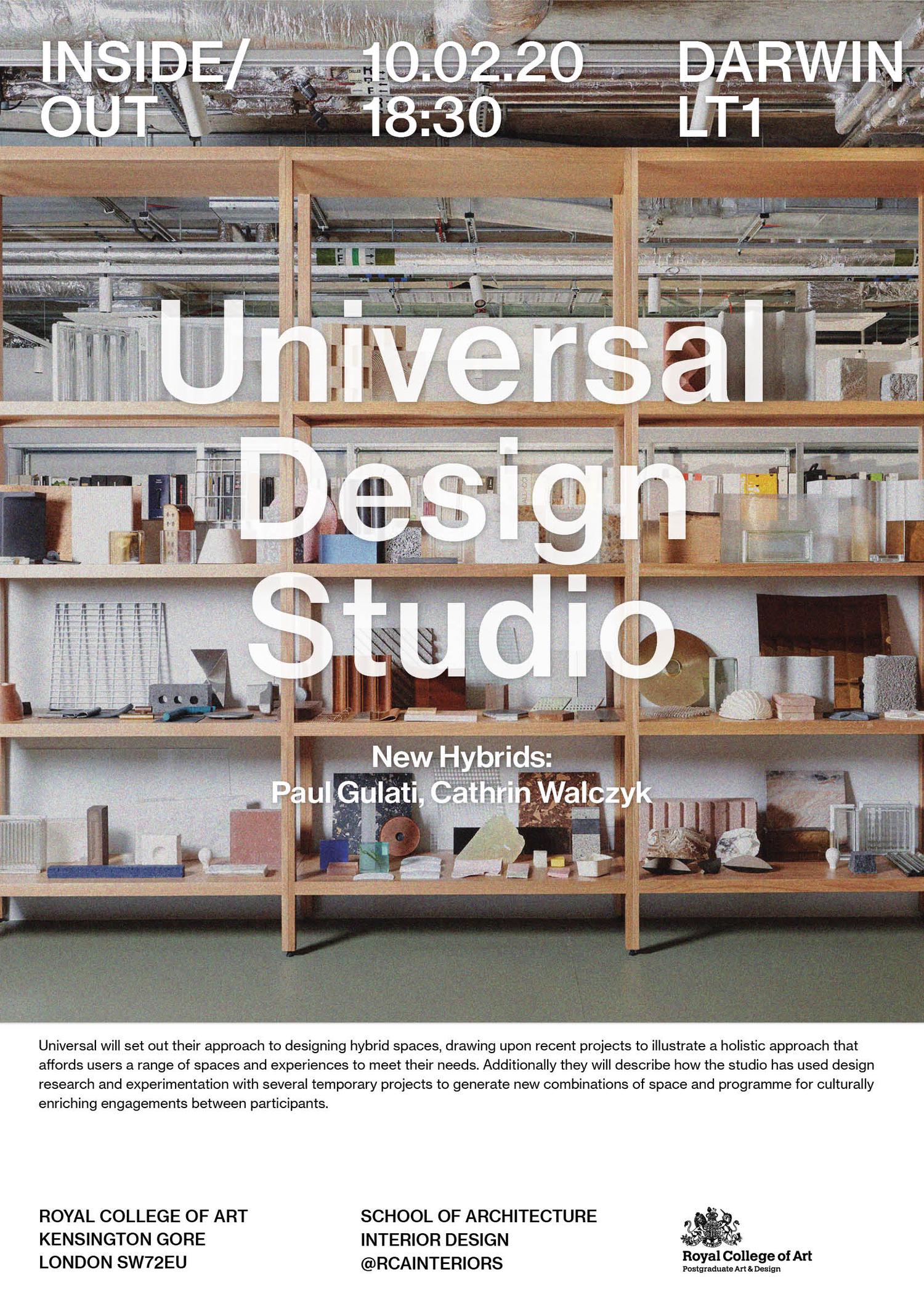 Universal Design Studio poster (Interior Design)