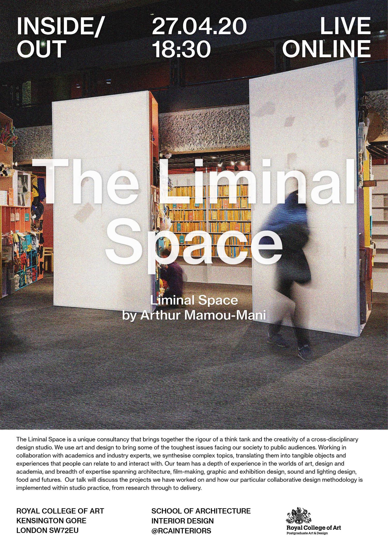 The Liminal Space poster (Exhibition Design)