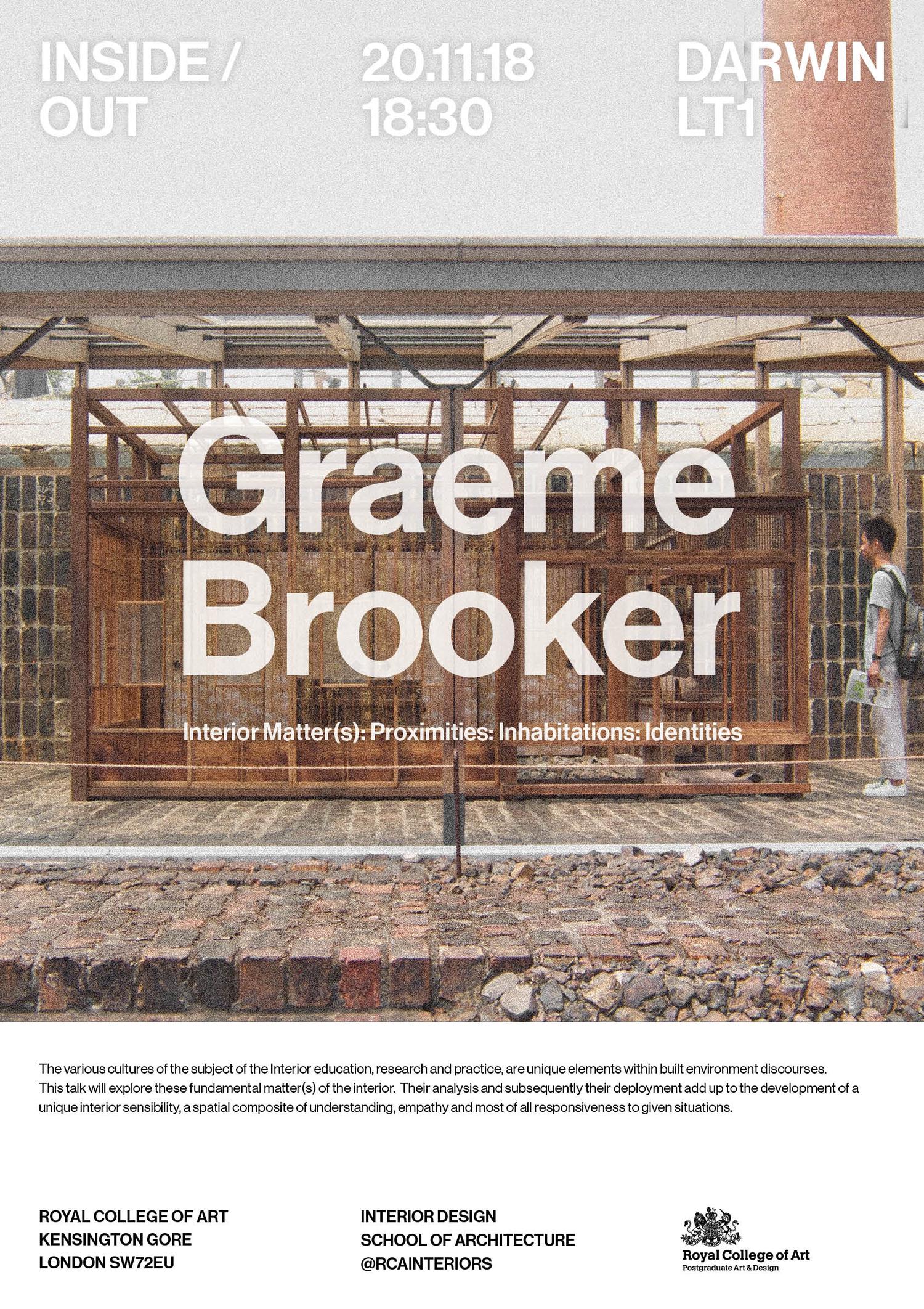 Graeme Brooker poster (Education)
