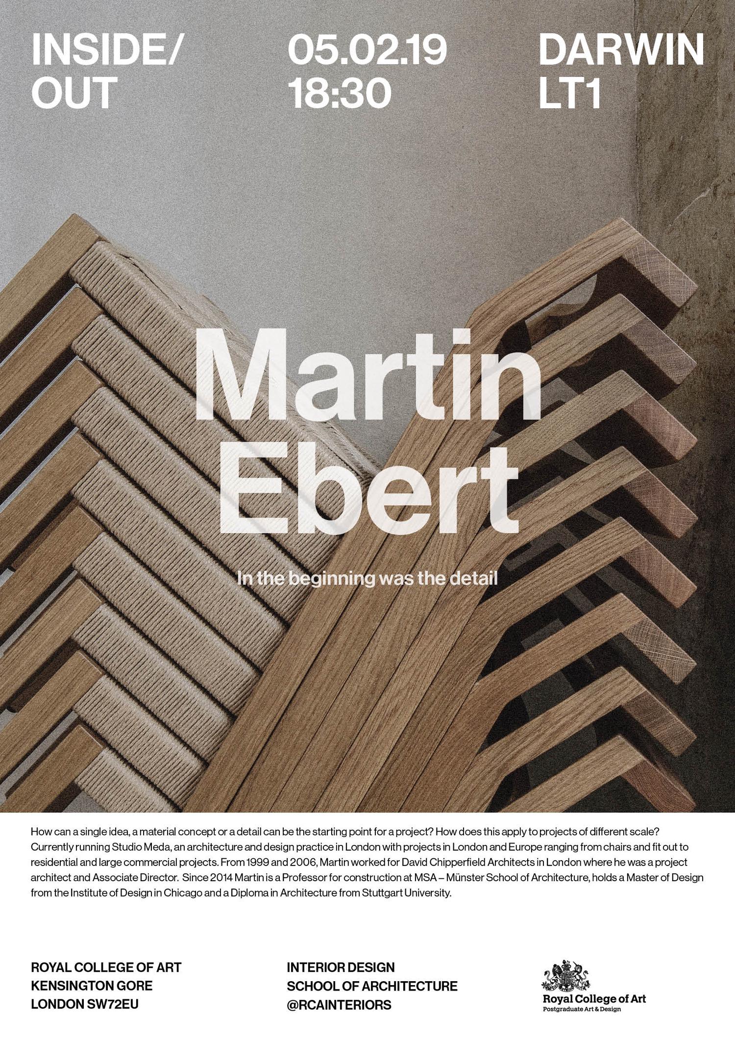 Martin Ebert poster (Product Design)