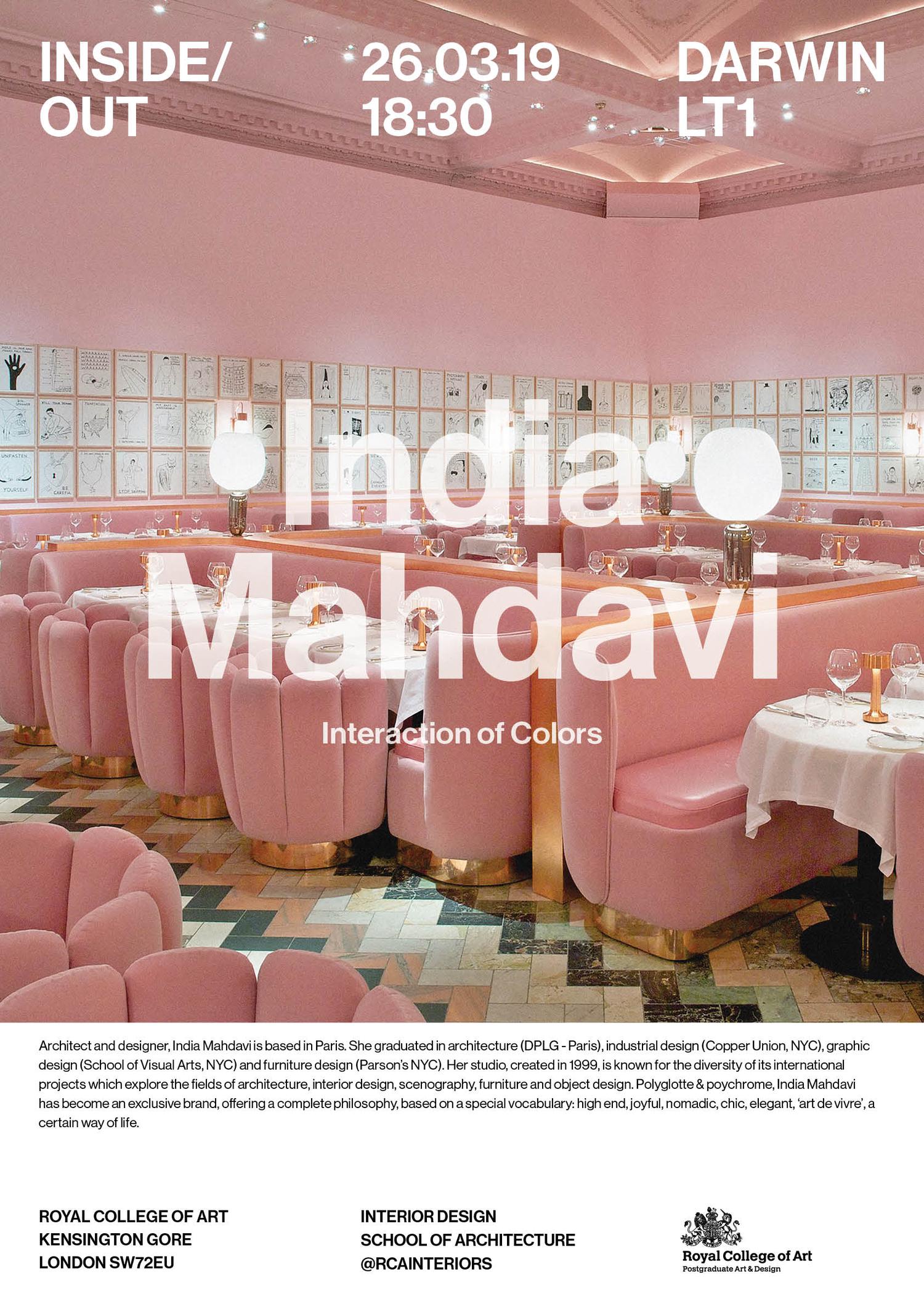 India Mahadavi poster (Interior Design)