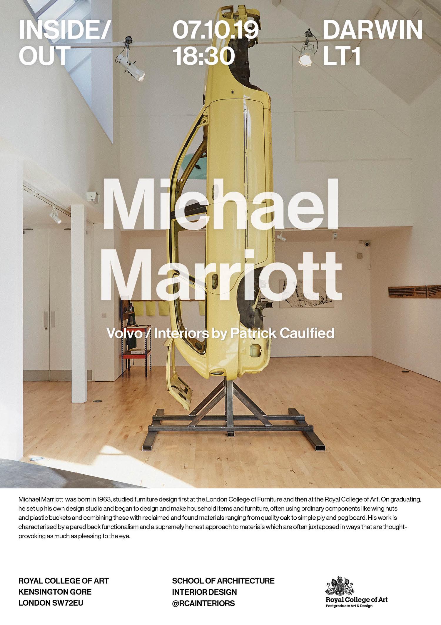 Michael Marriot poster (Exhibition Design)